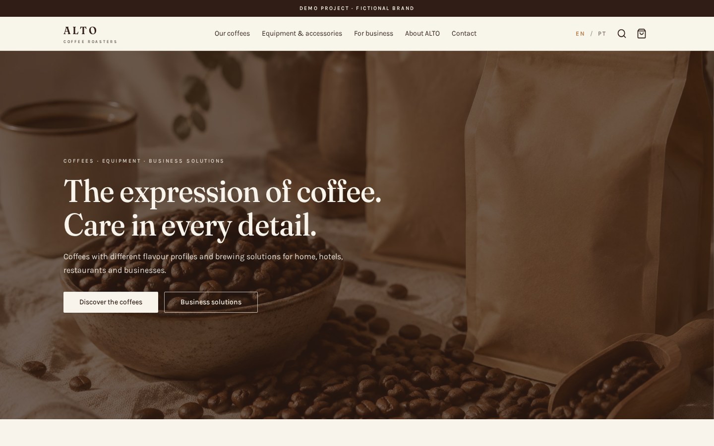 Food, Beverage & Consumer Brands website preview